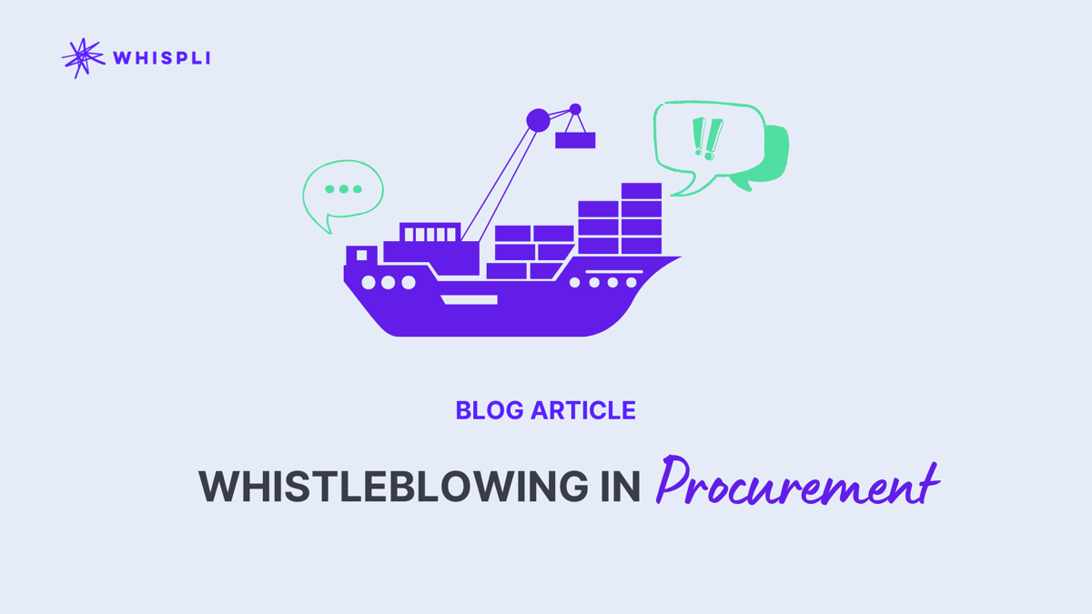 Whistleblowing In Procurement