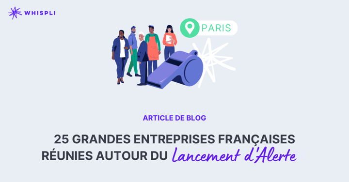 25 grandes entreprises françaises réunies autour du lancement d'alerte